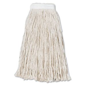 Boardwalk Cut-End Wet Mop Head, Cotton, #16, White, 12/Carton (BWK2016CCT)