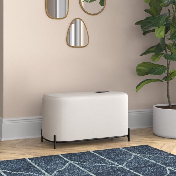 Degeorge Polyester Upholstered Bench