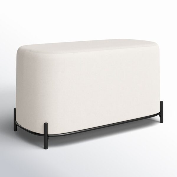 Degeorge Polyester Upholstered Bench - Image 4