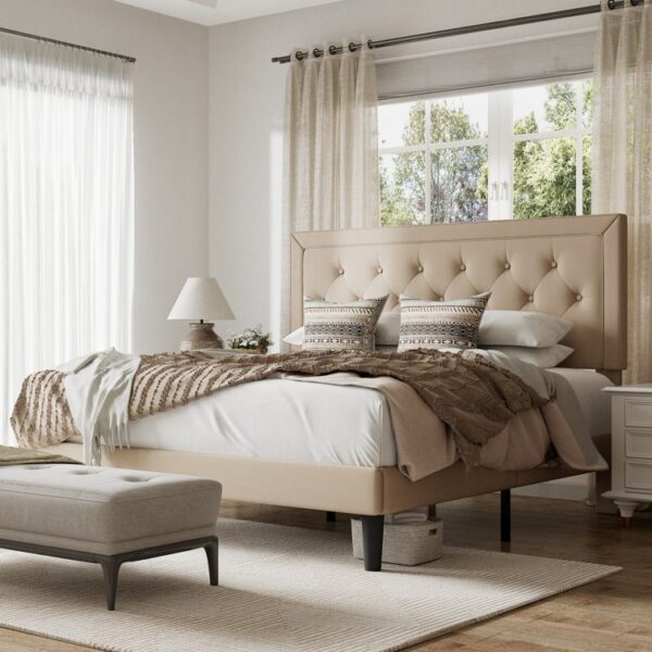 Hegg Tufted Upholstered Platform Bed - Image 2