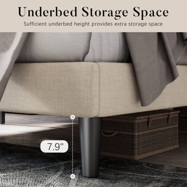 Hegg Tufted Upholstered Platform Bed - Image 6