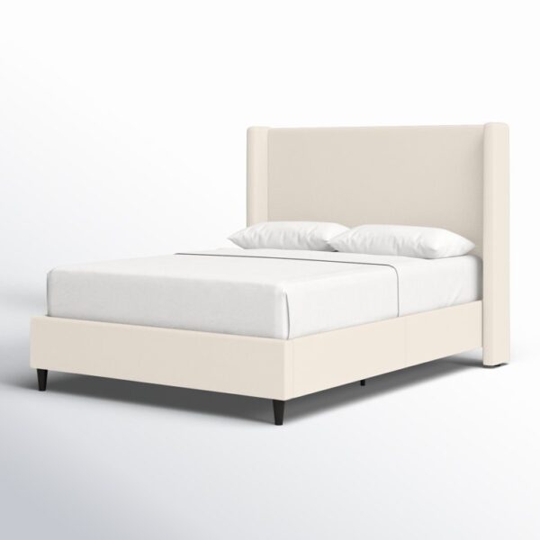 Birzer Queen Upholstered Wingback Bed - Image 2