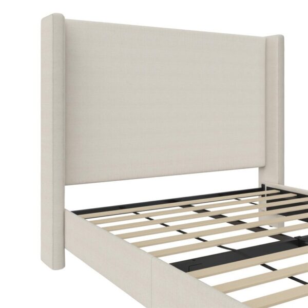 Birzer Queen Upholstered Wingback Bed - Image 10