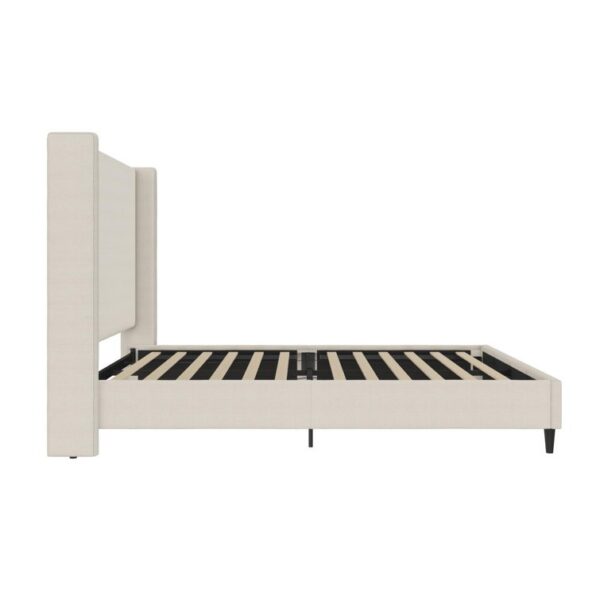 Birzer Queen Upholstered Wingback Bed - Image 13