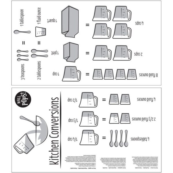 Text & Numbers Non-Wall Damaging Wall Decal - Image 3