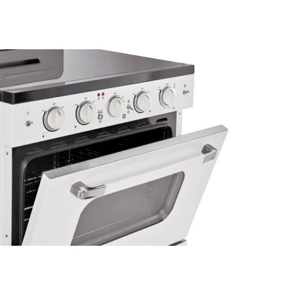 Classic Retro 30" 5 Element 3.9 cu. ft. Freestanding Electric Glass Top Range with Convection Oven - Image 6