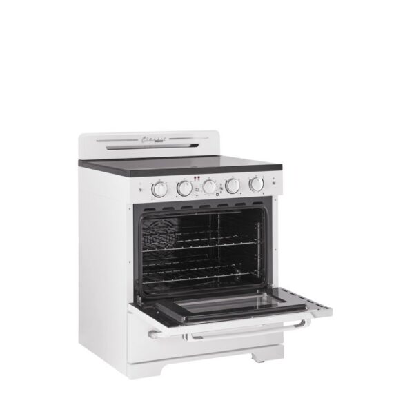 Classic Retro 30" 5 Element 3.9 cu. ft. Freestanding Electric Glass Top Range with Convection Oven - Image 11