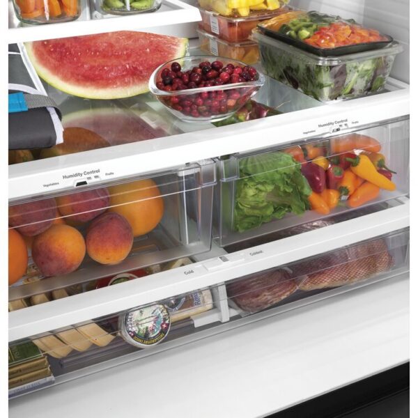 GE Appliances 3 Piece Kitchen Appliance Package with French Door Refrigerator, Electric Freestanding - Image 9