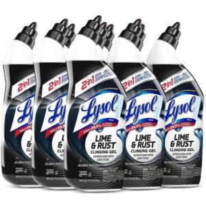 LYSOL Brand Disinfectant Toilet Bowl Cleaner w/Lime/Rust Remover, Atlantic Fresh, 24 oz, 9/Carton (98013)