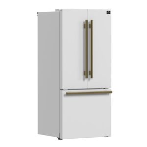 Espresso Gallipoli 30-inch French Door Refrigerator, 17.5 cu. ft. Capacity with Ice Maker