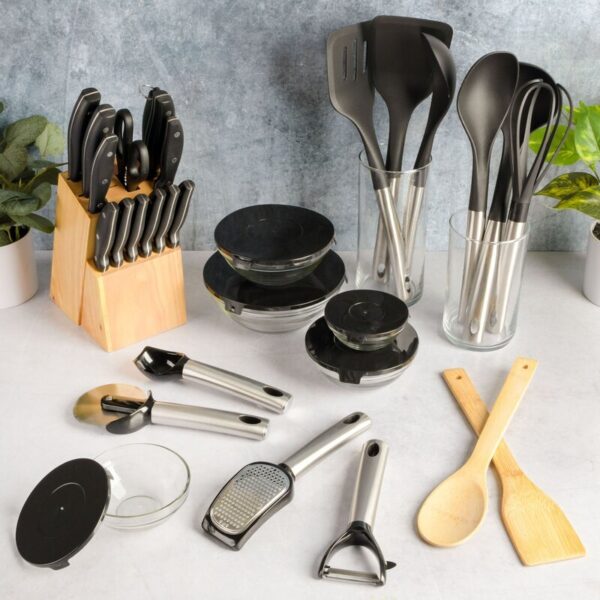 Gibson Home 95-Piece Complete Kitchen Starter Kit - Image 6