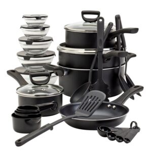 Basic Essentials 32PC Non-Stick Aluminum Cookware Set