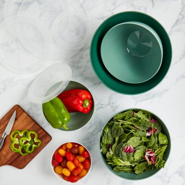 Basic Essentials 10pc Mixing Bowl Set with Lids - Image 3