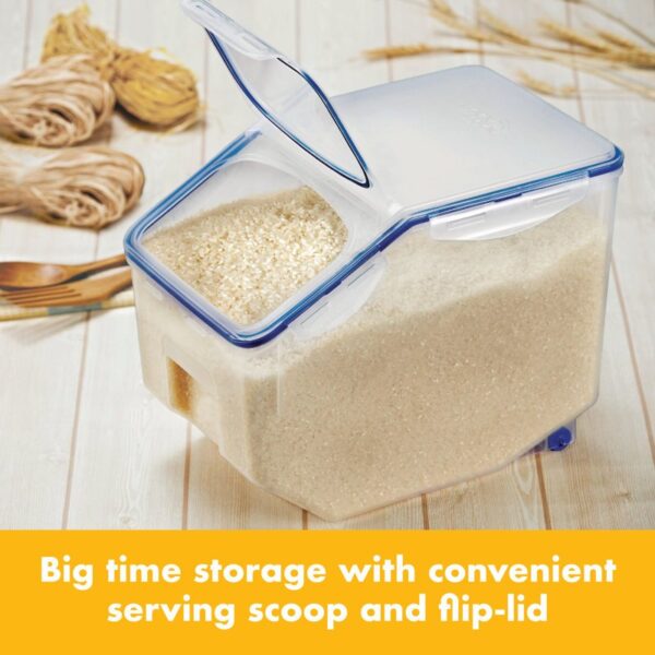 LocknLock Pantry Food Storage Container, 50-Cup, Clear - Image 3