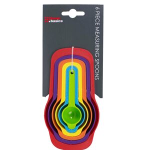 Home Basics 6 -Piece Plastic Measuring Cup Set (Set of 6)