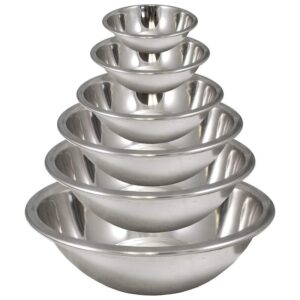 Stainless Steel 6 Piece Nested Mixing Bowl Set (Set of 6)