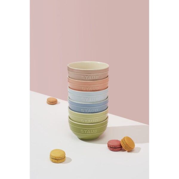 Staub Ceramic 6-Piece Small Universal Bowl Macaron Pastel Colors - Image 4
