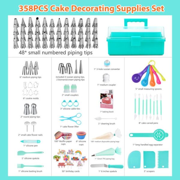 RAFOW 358 -Piece Decorating Kit - Image 5